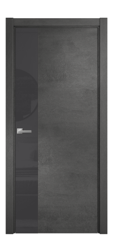 Дверь межкомнатная Vetro 19 Цвет Камень темный Покрытие ПВХ ФАКТУРНЫЕ Наличник L 75 Цена 39150