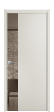 Дверь межкомнатная Ветро 19 Цвет Дымчатый Покрытие Эмаль  Наличник L 50 Цена 50625