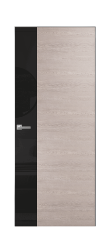 Дверь межкомнатная Vetro 19 Цвет Дуб Имбирь Покрытие Шпон натуральный  Наличник Скрытый короб хром Цена 70910