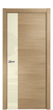 Дверь межкомнатная Vetro 19 Цвет Дуб Светлый Покрытие Шпон натуральный  Наличник L 75 Цена 55950