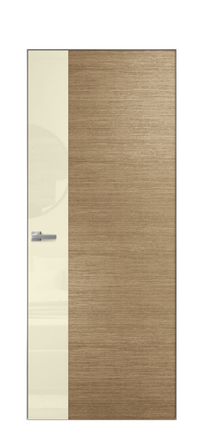 Дверь межкомнатная Vetro 19 Цвет Дуб Янтарь Покрытие Шпон масло  Наличник Скрытый короб хром Цена 72760