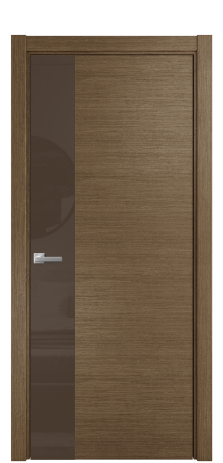 Дверь межкомнатная Vetro 19 Цвет Дуб Шоколад Покрытие Шпон масло  Наличник L 75 Цена 58575