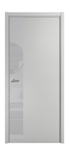 Дверь межкомнатная Ветро 19 Цвет Ясень Телегрей Покрытие Шпон крашеный  Наличник L 50 Цена 53825