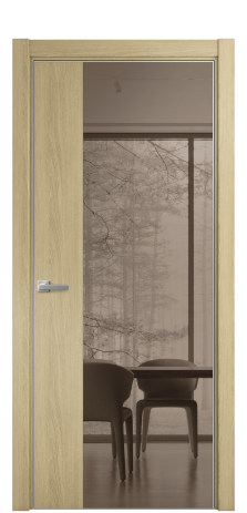 Дверь межкомнатная Vetro 20 Цвет Maderaira oak amber Покрытие ПВХ WOOD NATURAL Наличник L 75 Цена 31948