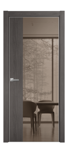 Дверь межкомнатная Vetro 20 Цвет Maderaira oak agate Покрытие ПВХ WOOD NATURAL Наличник L 75 Цена 31948