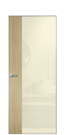 Дверь межкомнатная Vetro 20 Цвет Maderaira oak amber Покрытие ПВХ WOOD NATURAL Наличник Скрытый короб хром Цена 72700