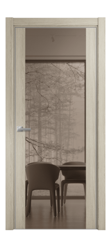 Дверь межкомнатная Vetro 21 Цвет Maderaira oak sand Покрытие ПВХ WOOD NATURAL Наличник L 75 Цена 55125