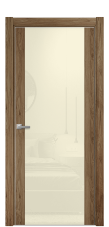 Дверь межкомнатная Vetro 21 Цвет Орех NY классический Покрытие ПВХ WOOD NATURAL Наличник L 75 Цена 51525