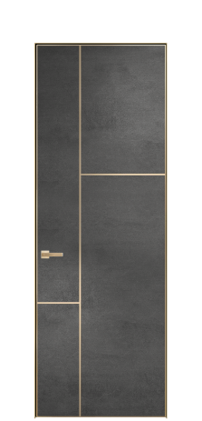 Дверь межкомнатная Слот 10-123 PVX Цвет Камень темный Покрытие ПВХ ФАКТУРНЫЕ Наличник Скрытый короб золото Цена 45139