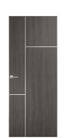 Дверь межкомнатная Slot 10-123 PVX Цвет Maderaira oak agate Покрытие ПВХ WOOD NATURAL Наличник Скрытый короб хром Цена 40224