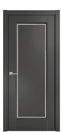 Дверь межкомнатная Sienna 1 Цвет Антрацит Покрытие Эмаль  Наличник L 75 Цена 50475