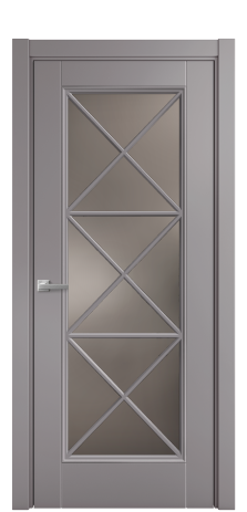 Дверь межкомнатная Sienna X3 Цвет Ирис Покрытие Эмаль  Наличник L 75 Цена 40060