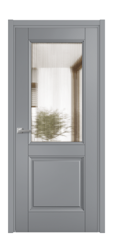 Дверь межкомнатная Савона 2 Цвет Гриджио Покрытие Эмаль  Наличник L 50 Цена 61668