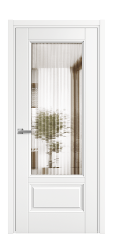 Дверь межкомнатная Savona 2B Цвет Белый Покрытие Эмаль  Наличник L 50 Цена 59975