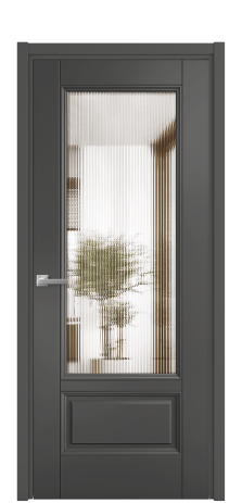 Дверь межкомнатная Савона 2B Цвет Антрацит Покрытие Эмаль  Наличник L 50 Цена 61668