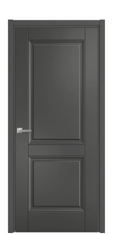 Дверь межкомнатная Sienna 2 Цвет Антрацит Покрытие Эмаль  Наличник L 50 Цена 57468