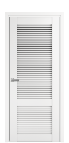 Дверь межкомнатная Жалюзи 2 Цвет Белый Покрытие Эмаль  Наличник L 50 Цена 54475
