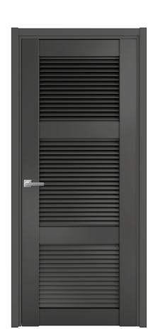 Дверь межкомнатная Жалюзи 3 Цвет Антрацит Покрытие Эмаль  Наличник L 50 Цена 56418