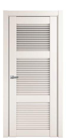 Дверь межкомнатная Жалюзи 3 Цвет Молочный Покрытие Эмаль  Наличник L 75 Цена 50075
