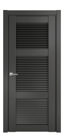 Дверь межкомнатная Жалюзи 3 Цвет Антрацит Покрытие Эмаль  Наличник L 75 Цена 50075