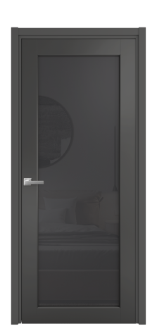 Дверь межкомнатная Strada 11 Цвет Антрацит Покрытие Эмаль  Наличник L 50 Цена 45840