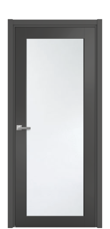 Дверь межкомнатная Страда 11 Цвет Антрацит Покрытие Эмаль  Наличник L 50 Цена 46340
