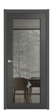 Дверь межкомнатная Страда 11 Цвет Антрацит Покрытие Эмаль  Наличник L 50 Цена 50340