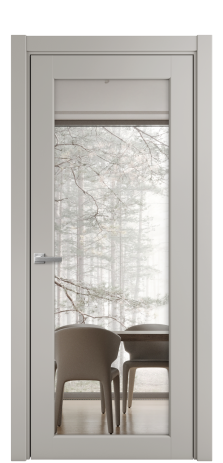 Дверь межкомнатная Strada 11 Цвет Серый Шелк Покрытие Эмаль  Наличник L 75 Цена 44425