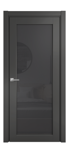 Дверь межкомнатная Strada 11 Цвет Антрацит Покрытие Эмаль  Наличник L 75 Цена 42625