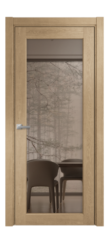 Дверь межкомнатная Strada 11 Цвет Дуб Светлый Покрытие Шпон натуральный  Наличник L 75 Цена 53050