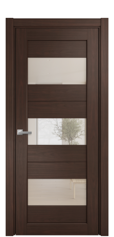 Дверь межкомнатная Strada 14 Цвет Каштановый Орех Покрытие Шпон натуральный  Наличник L 75 Цена 46775
