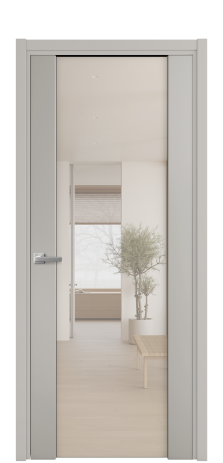 Дверь межкомнатная Vario 11 Цвет Серый Шелк Покрытие Эмаль  Наличник L 50 Цена 49725