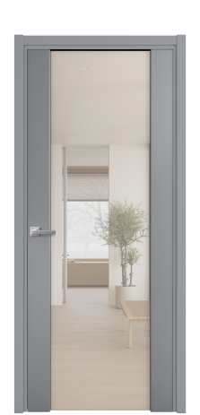 Дверь межкомнатная Vario 11 Цвет Гриджио Покрытие Эмаль  Наличник L 50 Цена 49725