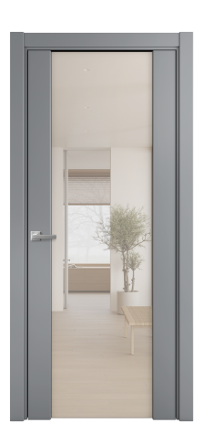 Дверь межкомнатная Vario 11 Цвет Гриджио Покрытие Эмаль  Наличник L 75 Цена 45075