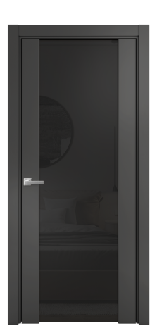 Дверь межкомнатная Vario 11 Цвет Антрацит Покрытие Эмаль  Наличник L 75 Цена 45075