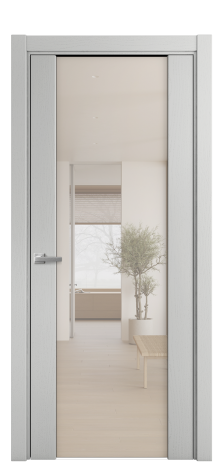 Дверь межкомнатная Vario 11 Цвет Ясень Телегрей Покрытие Шпон крашеный  Наличник L 75 Цена 46150