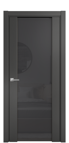 Дверь межкомнатная Vario 11 Цвет Ясень Антрацит Покрытие Шпон крашеный  Наличник L 75 Цена 46650