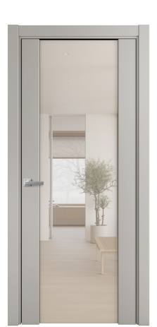 Дверь межкомнатная Варио 11 Цвет Серый Шелк Покрытие Эмаль  Наличник L 75 Цена 49725