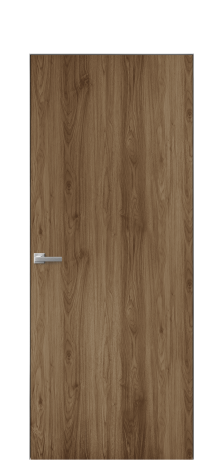 Дверь межкомнатная Секрет в ПВХ Цвет Орех классический Покрытие ПВХ ПОД ДЕРЕВО Наличник Скрытый короб хром Цена 33900