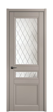 Дверь межкомнатная Беллуно 4 Цвет Какао Покрытие Эмаль  Наличник L 50 Цена 58625