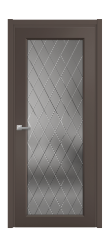 Дверь межкомнатная Страйп 1 Цвет Коричневый Покрытие Эмаль  Наличник L 50 Цена 47908