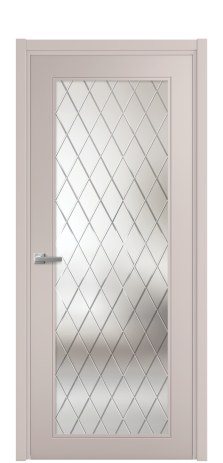 Дверь межкомнатная Страйп 1 Цвет Пудра Покрытие Эмаль  Наличник L 50 Цена 41588