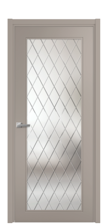 Дверь межкомнатная Stripe 1 Цвет Какао Покрытие Эмаль  Наличник L 50 Цена 45615