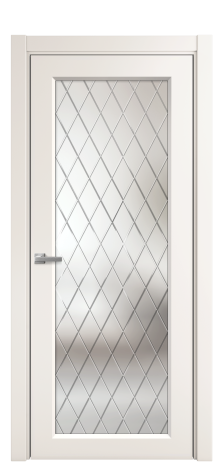 Дверь межкомнатная Stripe 1 Цвет Молочный Покрытие Эмаль  Наличник L 75 Цена 41515