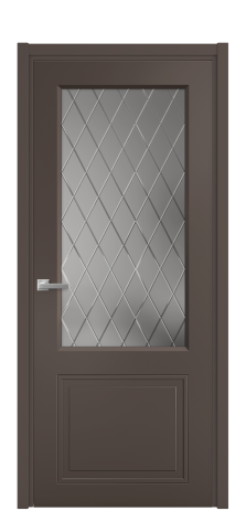 Дверь межкомнатная Stripe 2 Цвет Коричневый Покрытие Эмаль  Наличник L 50 Цена 45380