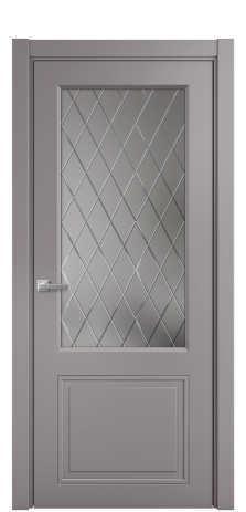 Дверь межкомнатная Stripe 2 Цвет Ирис Покрытие Эмаль  Наличник L 75 Цена 41280