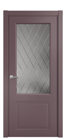 Дверь межкомнатная Stripe 2 Цвет Лиловый Покрытие Эмаль  Наличник L 75 Цена 41280