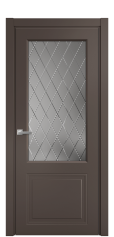 Дверь межкомнатная Stripe 2 Цвет Коричневый Покрытие Эмаль  Наличник L 75 Цена 41280