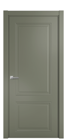 Дверь межкомнатная Страйп 2 Цвет Зеленый Покрытие Эмаль  Наличник L 75 Цена 44868