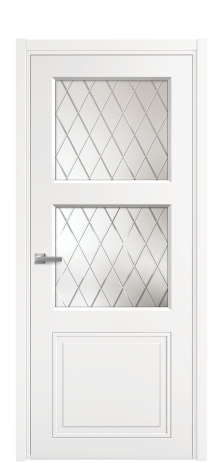 Дверь межкомнатная Stripe 3 Цвет Белый Покрытие Эмаль  Наличник L 50 Цена 36234